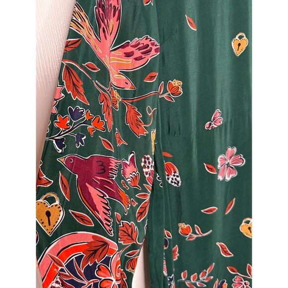 Boden Green Floral Midi Dress - Picture 3 of 15